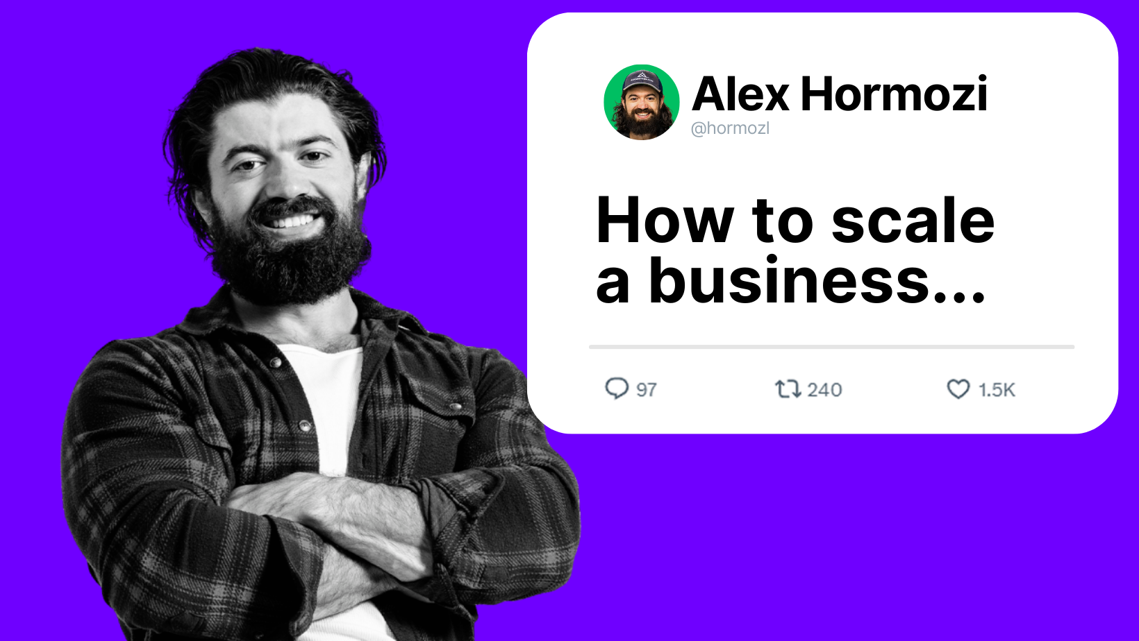 How To Scale A Business Alex Hormozi Strategies Cover